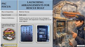 PSC FOCUS: LAUNCHING ARRANGEMENTS FOR RESCUE BOAT 