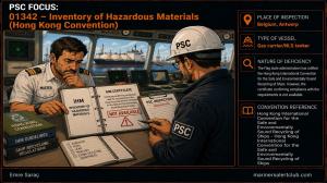 PSC FOCUS: 01342 - Inventory of Hazardouns Materials ()- The flag state administration has ratified.... 
