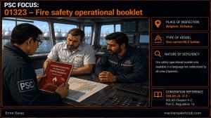 PSC FOCUS: 01323 - Fire safety operational booklet - ...only available in a language... 