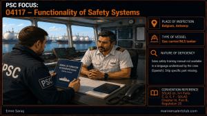 PSC FOCUS: 04117 - Functionality of safety systems - SOLAS safety training manual... 