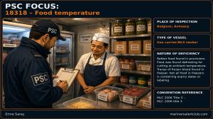 PSC FOCUS: 18318 - Food temperature - Rotten food found... 