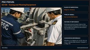 PSC FOCUS: 02140 - Towing and Mooring Equipment - Mooring winches forward... 