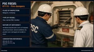 PSC FOCUS: 07115 - FIRE DAMPERS - Ventilation bowthruster.... 