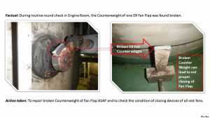 Broken Counterweight of ER Fan Flap  