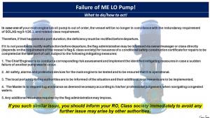 Failure of ME LO Pump! 