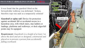 FOCUS FOR GUARDRAILINGS ON DECK  