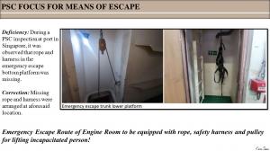 PSC FOCUS FOR MEANS OF ESCAPE 