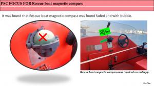 PSC FOCUS FOR Rescue boat magnetic compass  