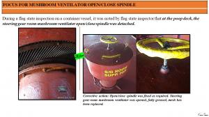 FOCUS FOR MUSHROOM VENTILATOR OPEN/CLOSE SPINDLE  