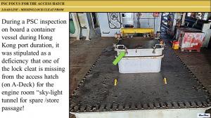 PSC FOCUS FOR THE ACCESS HATCH 