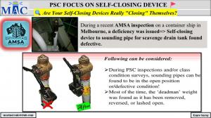 PSC FOCUS ON SELF-CLOSING DEVICE  