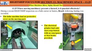 RIGHTSHIP FOCUS FOR SECTION 13: MACHINERY SPACE – 13.25 