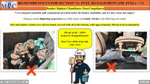 RIGHTSHIP FOCUS FOR SECTION 7A: FUEL MANAGEMENT (OIL FUEL) – 7.1_Bunker Station Cleanliness Non-Compliance 